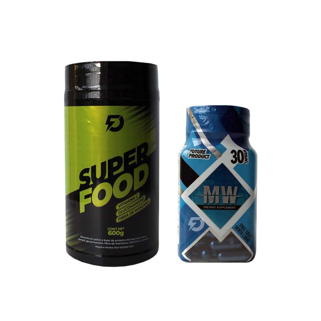 MW 30 CAPSULAS + SÚPER FOOD 600 GRAMOS