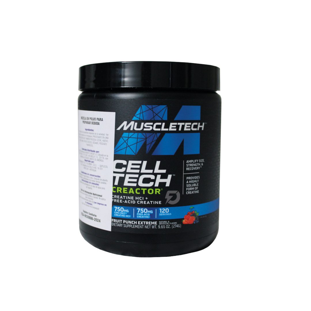 CREATINA HCL CELLTECH CREACTOR MUSCLETECH 120 SERVICIOS