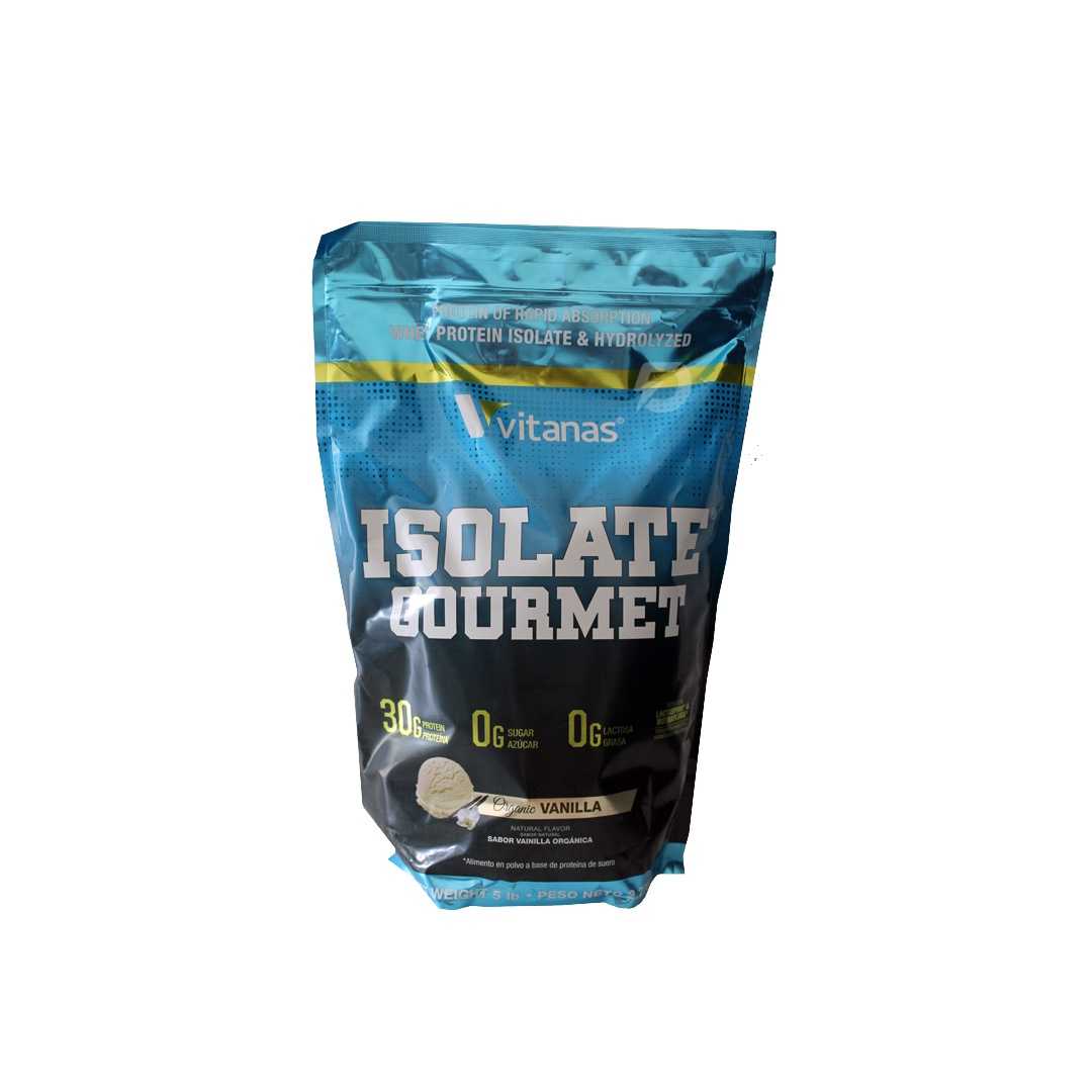 PROTEÍNA ISOLATE GOURMET VITANAS 5 LIBRAS