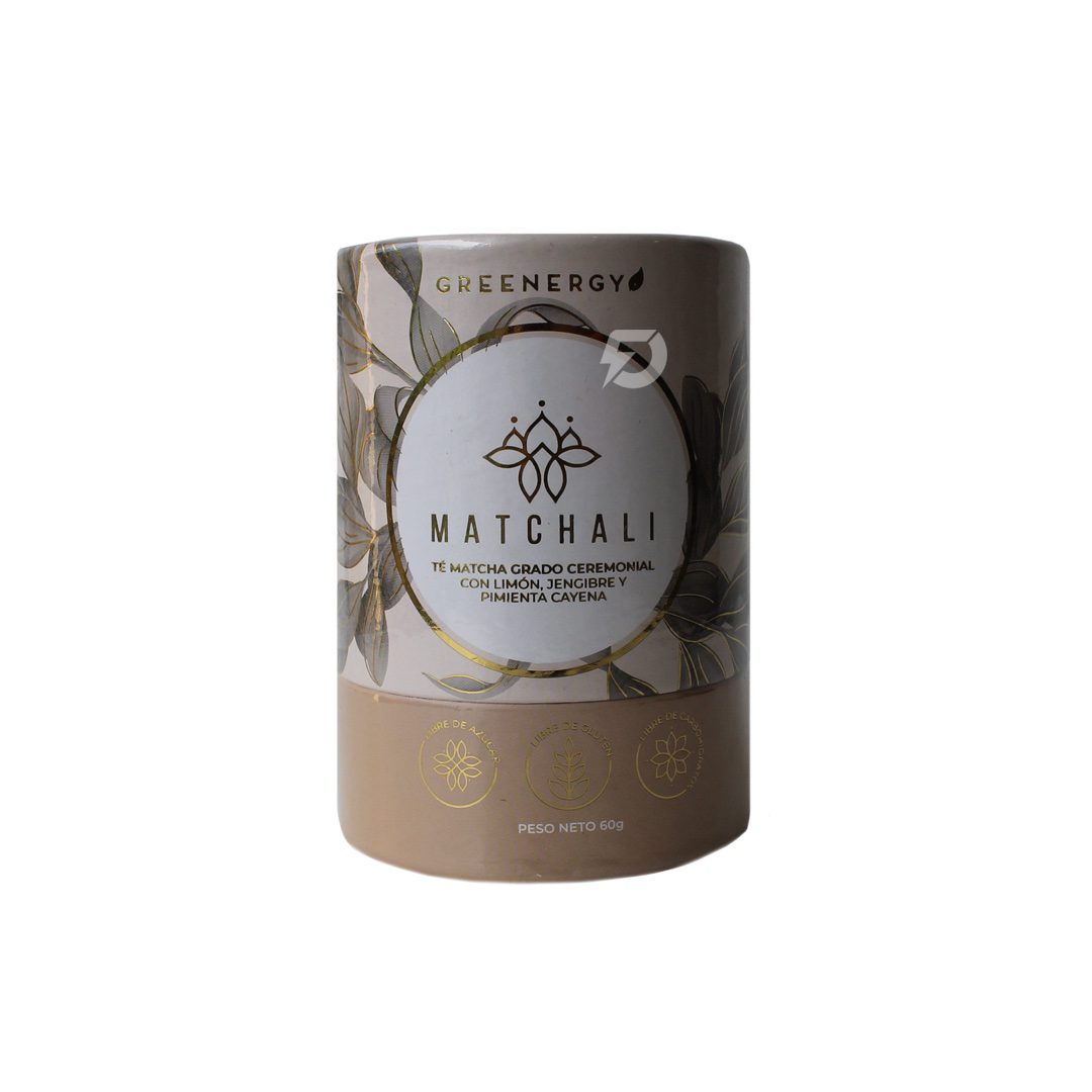 TÉ MATCHALI CON LIMON,  JENGIBRE Y PIMIENTA CAYENA 60 GRAMOS