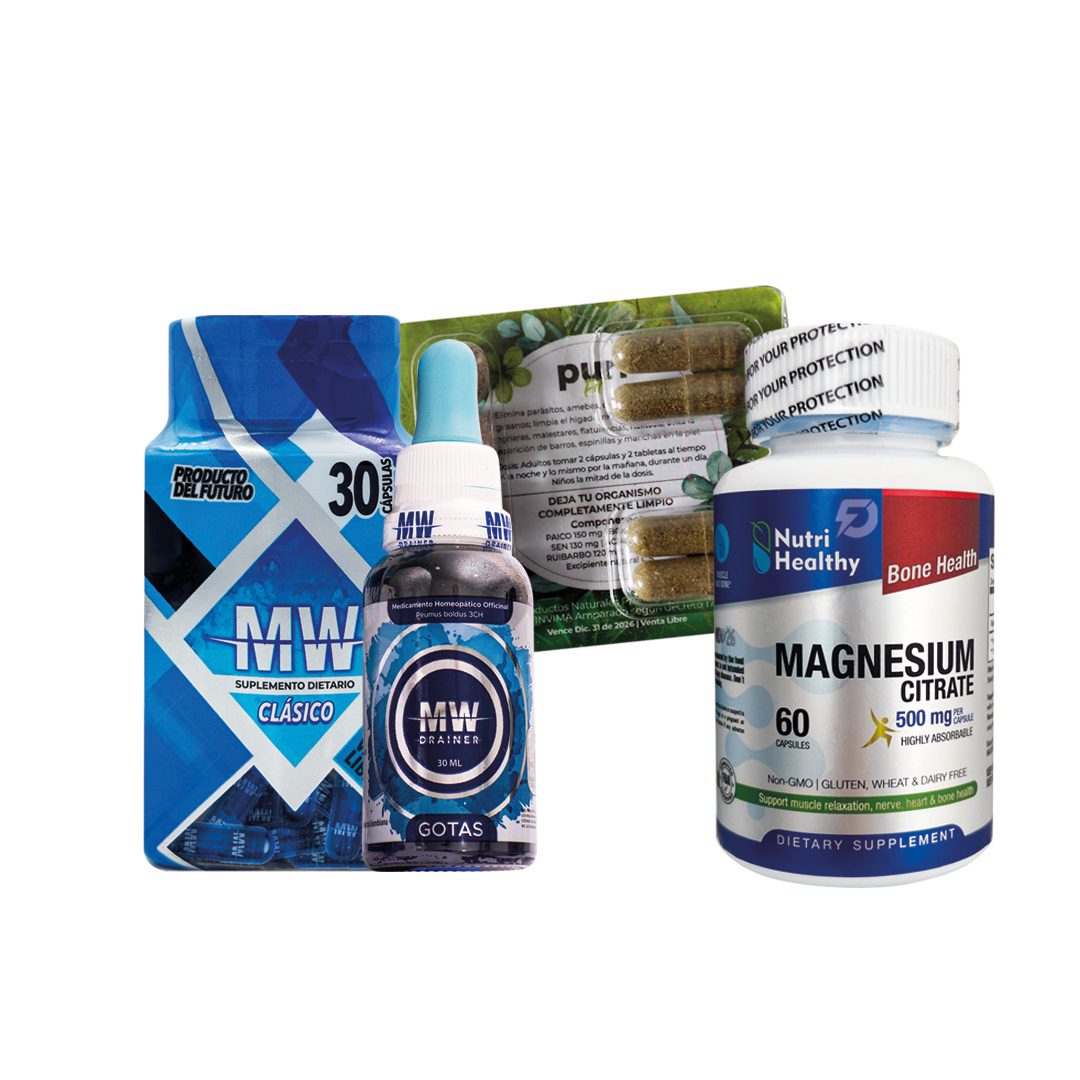 KIT MW, DRENADOR MW + CITRATO DE MAGNESIO